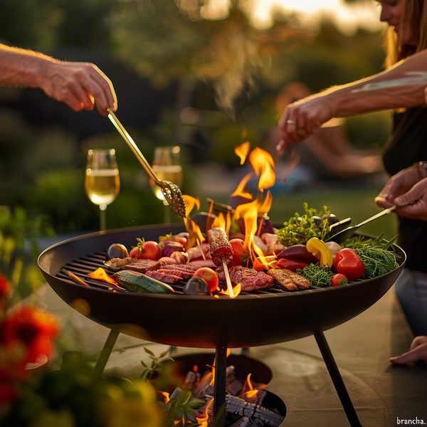 Brasero plancha : cuisinez en plein air avec style